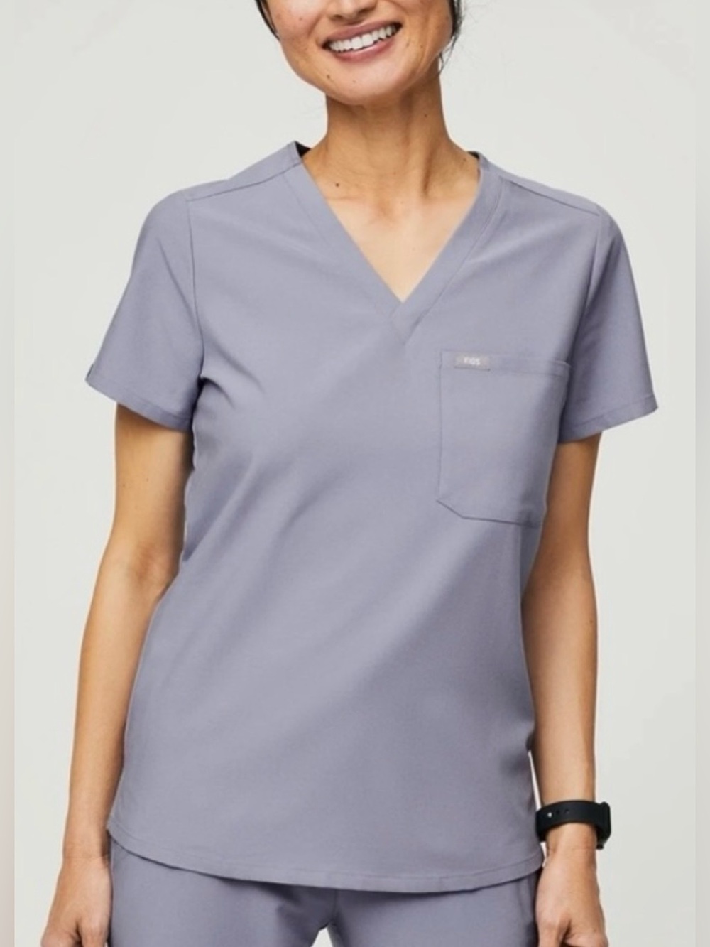 💜🩶FIGS Catarina One-Pocket Scrub Top Limited edition-Vapor Blue Size-XL EUC